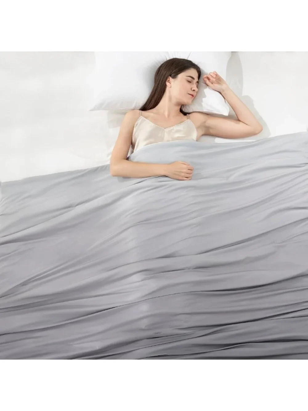 Queen Size Gradient Cooling Comforter for Hot Sleepers - Soft & Breathable 79” x